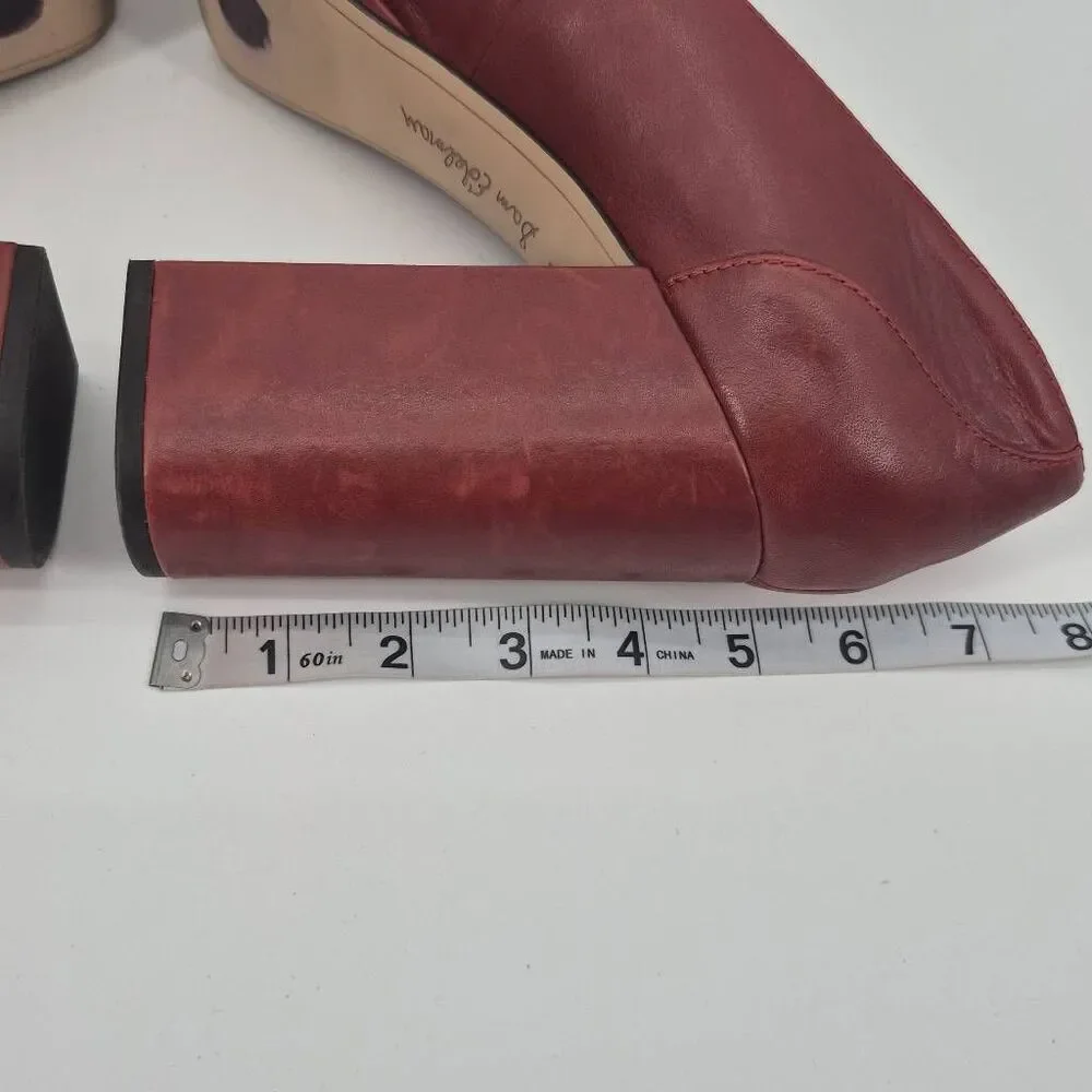 Sam Edelman Adley Block Heel Loafer Red Size 10